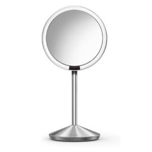 SimpleHuman Silver LED Lighted Travel Makeup Mirror and Case